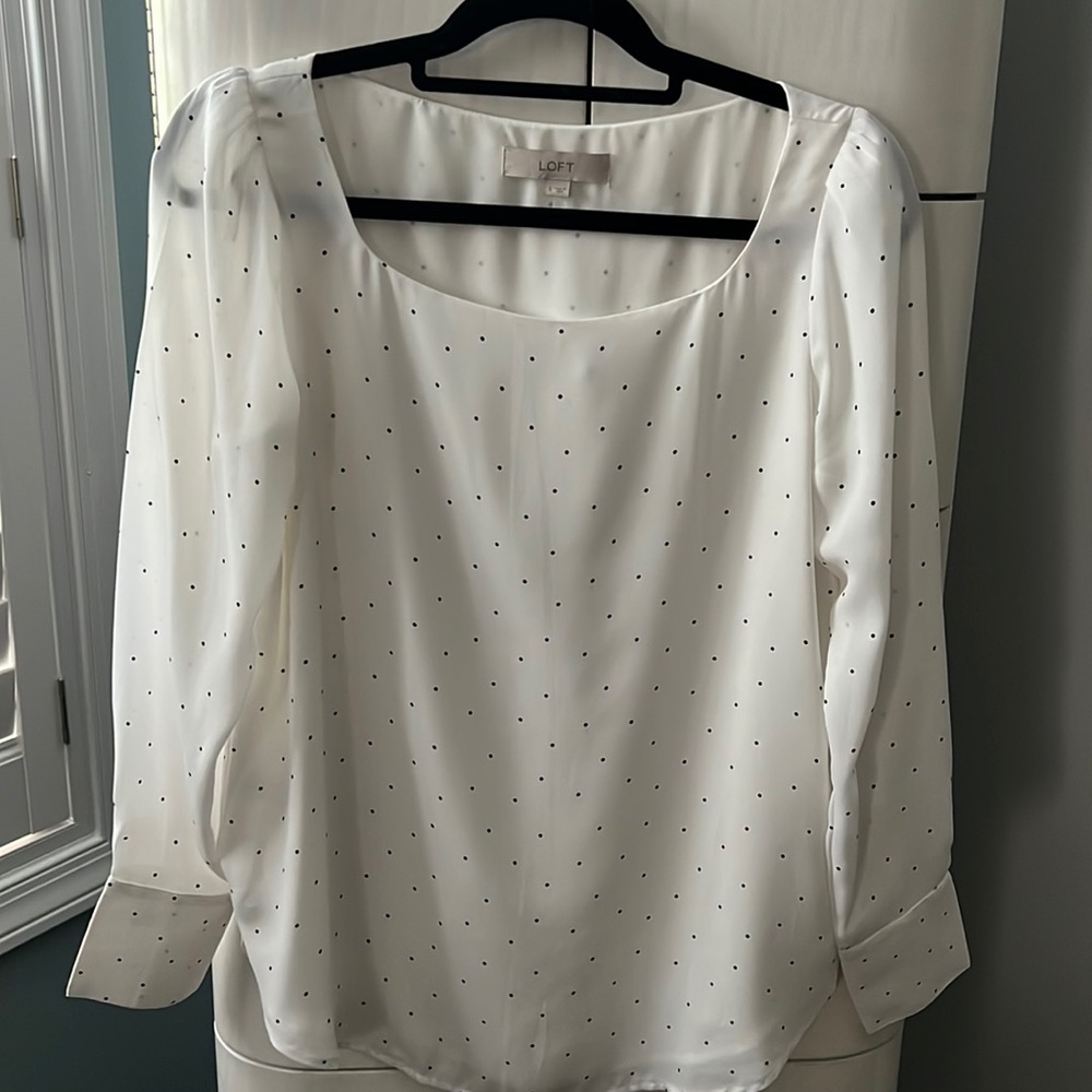 LOFT Size S white and black dots